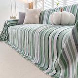 Modern Minimalist Sofa Throw Cover Cotton Knit Throws for Couch Scratch Proof Couch Cover