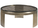 Nuvola Zinc 38" Round Cast Aluminum Base Cocktail Table