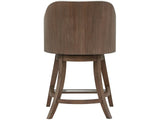 Modern Haze Walnut Swivel Counter Chair