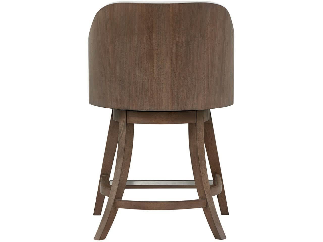 Modern Haze Walnut Swivel Counter Chair