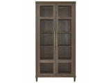 Montclair Cocoa Glass Doors Cabinet