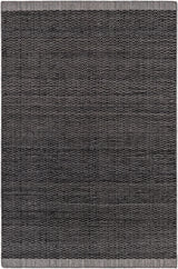 Yong Hand Loomed Black Rug - Clearance