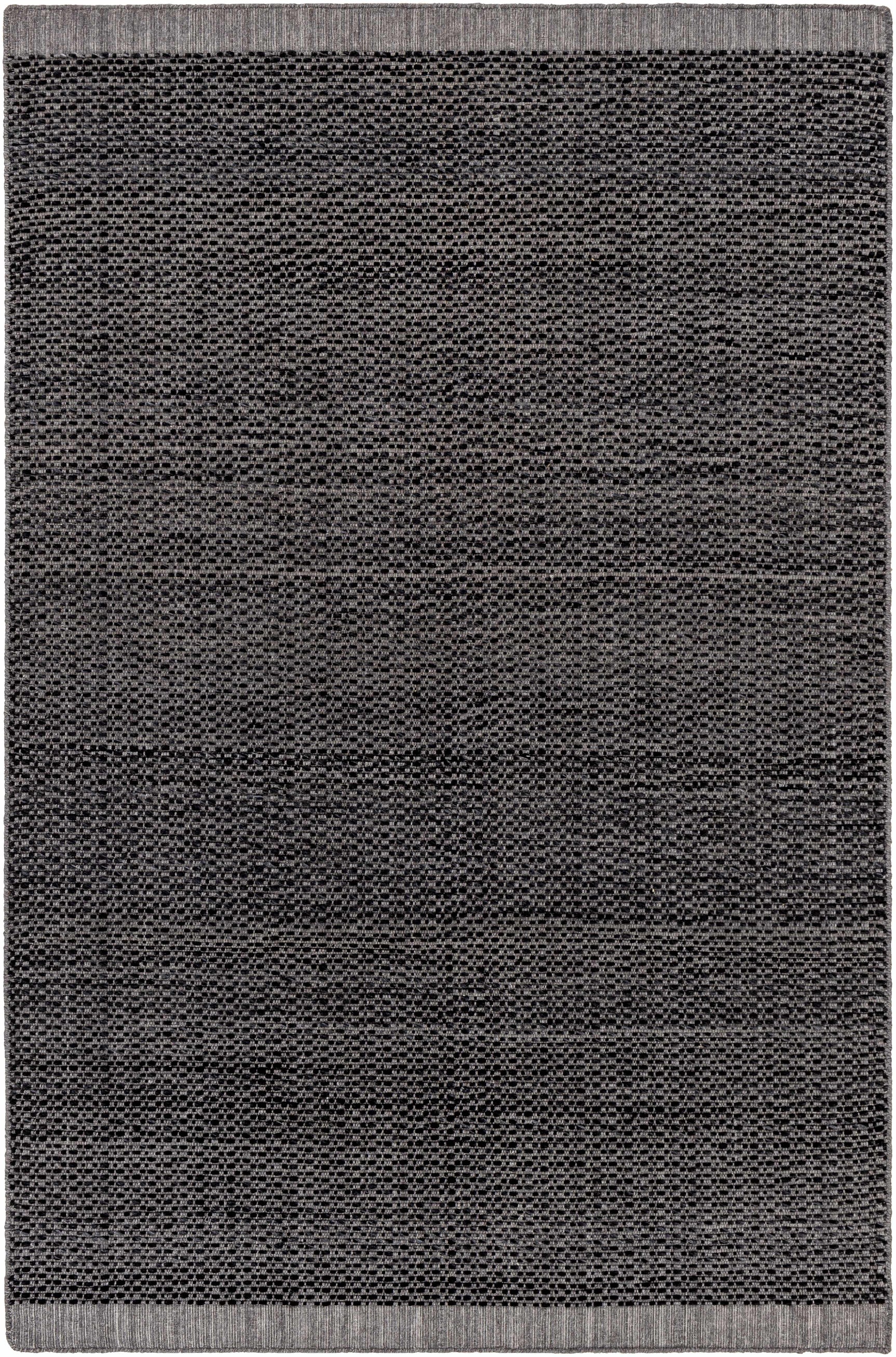 Yong Hand Loomed Black Rug - Clearance