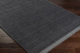 Yong Hand Loomed Black Rug - Clearance