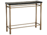 Cirrus Antique Brass/Cast Glass Console Table