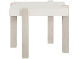 Modern White/Mist End Table
