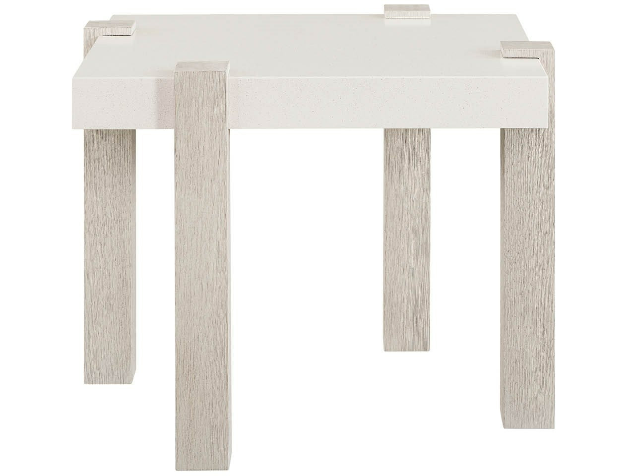 Modern White/Mist End Table