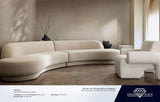 Zelda Light Camel Performance Velvet 3-Pc Sectional - Ornate Home
