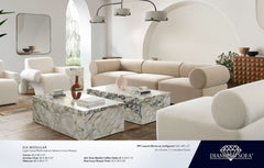 Ark Viola Marble Coffee Table - Ornate Home