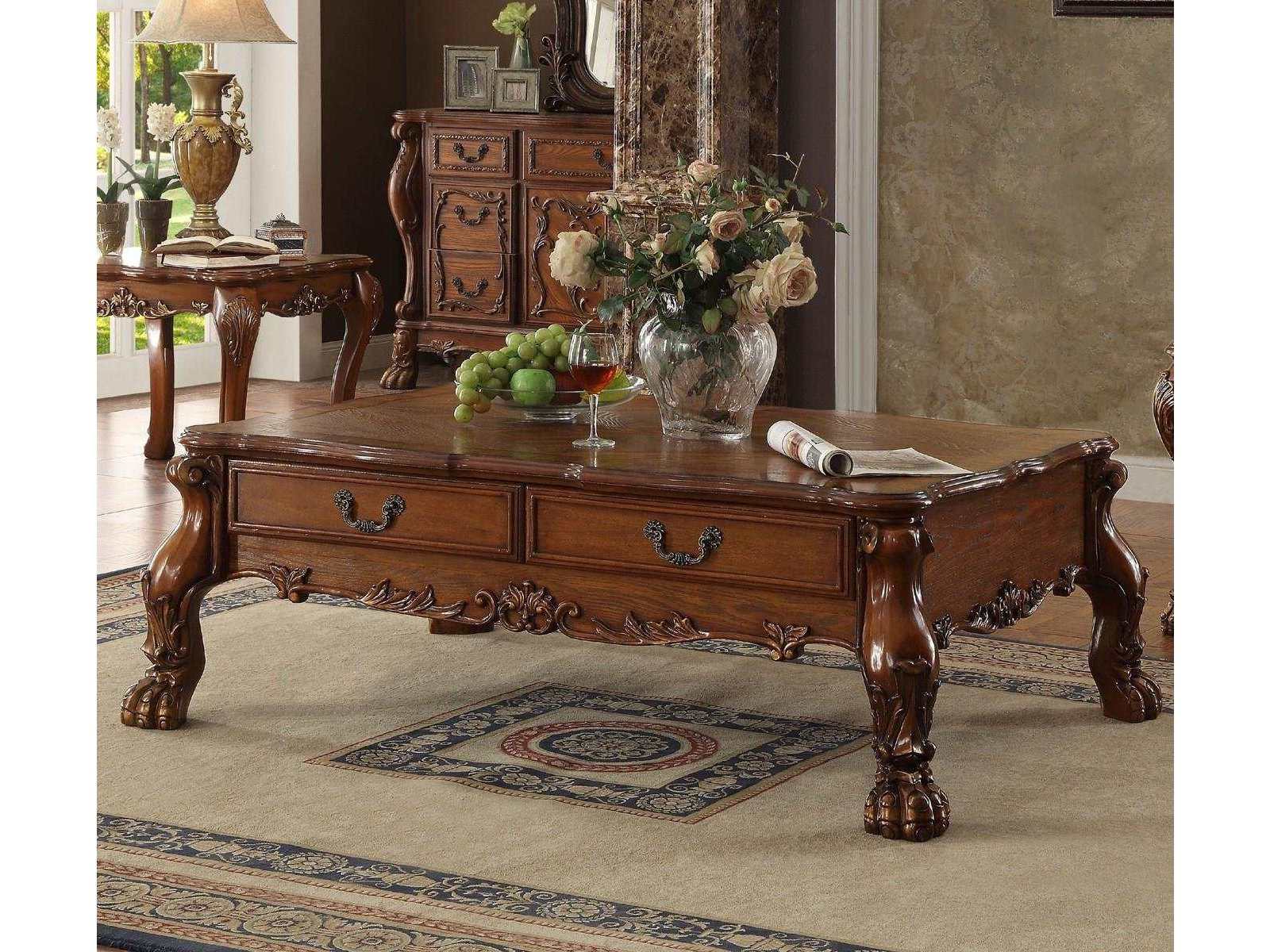 Dresden Cherry Oak Coffee Table - Ornate Home