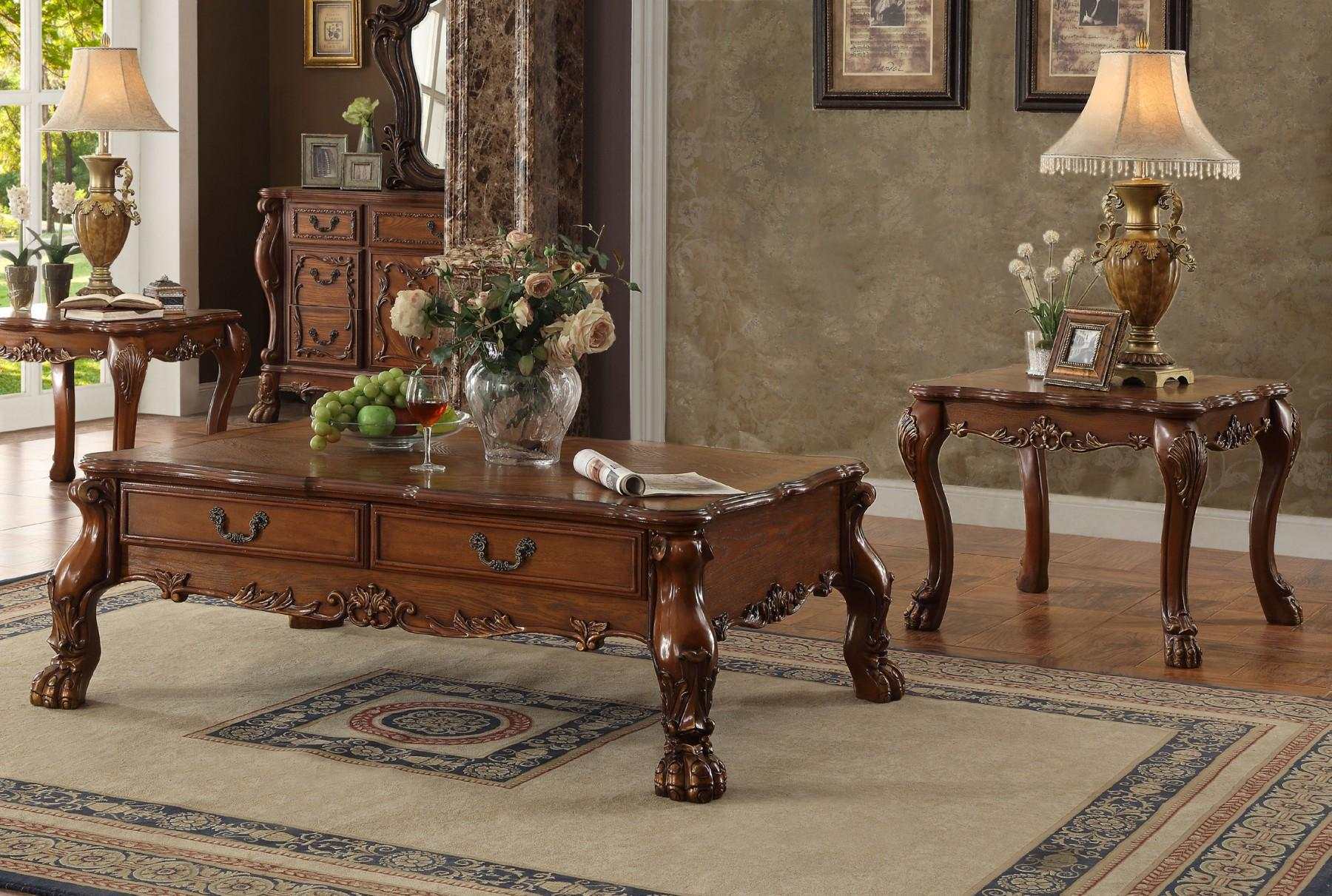 Dresden Cherry Oak Coffee Table - Ornate Home