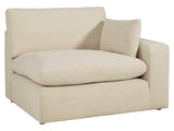 Elyza Linen 3pc Sectional Sofa w/ LAF Corner Chaise - Ornate Home