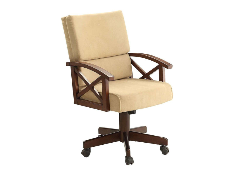 Marietta Tobacco & Tan Game Chair - Ornate Home