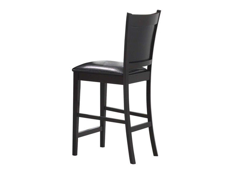 Jaden Espresso & Black Counter Height Stools (Set Of 2) - Ornate Home