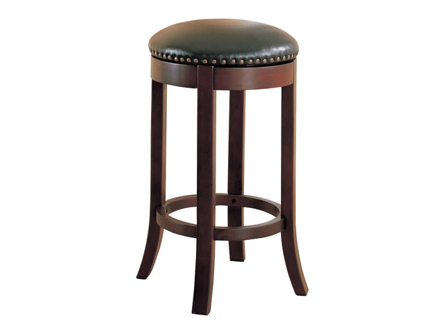 Gise Walnut & Dark brown 29" Bar Stool (Set of 2) - Ornate Home