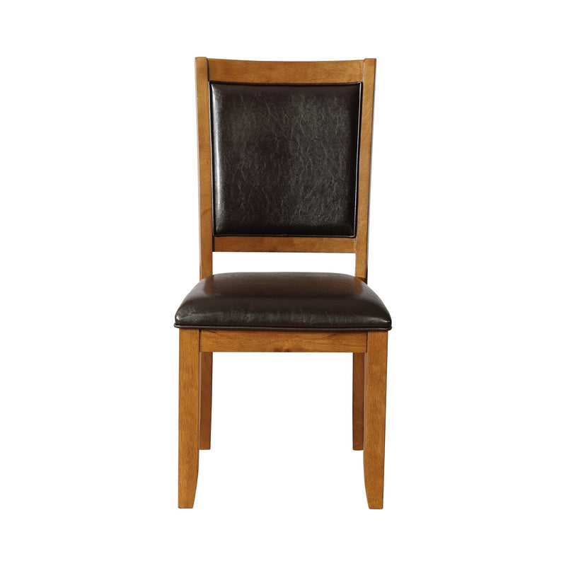 Nelms Deep Brown & Black Side Chairs (Set Of 2) - Ornate Home