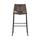 Rox Brown & Black Bar Stools (Set Of 2) - Ornate Home