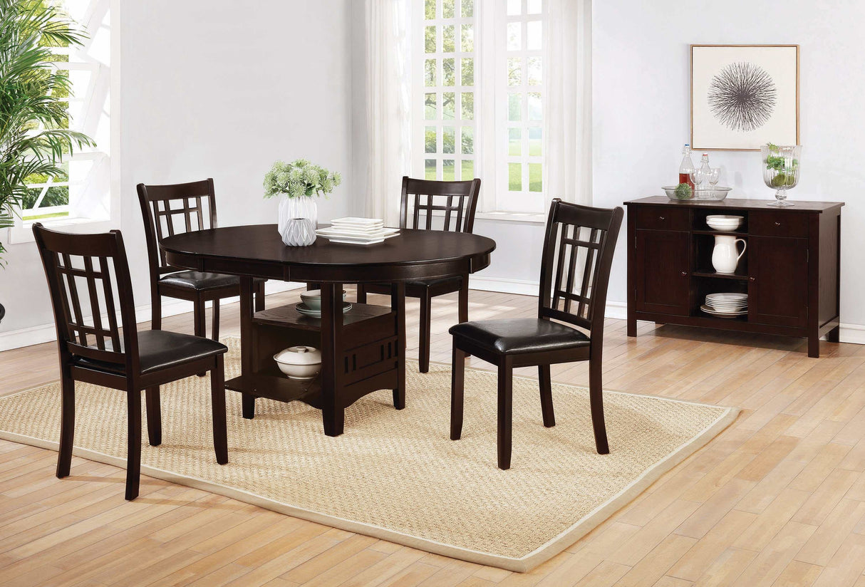 Lavon Espresso & Black Side Chairs (Set Of 2) - Ornate Home