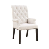 Phelps Beige & Smokey Black Arm Chair - Ornate Home