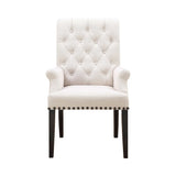 Phelps Beige & Smokey Black Arm Chair - Ornate Home