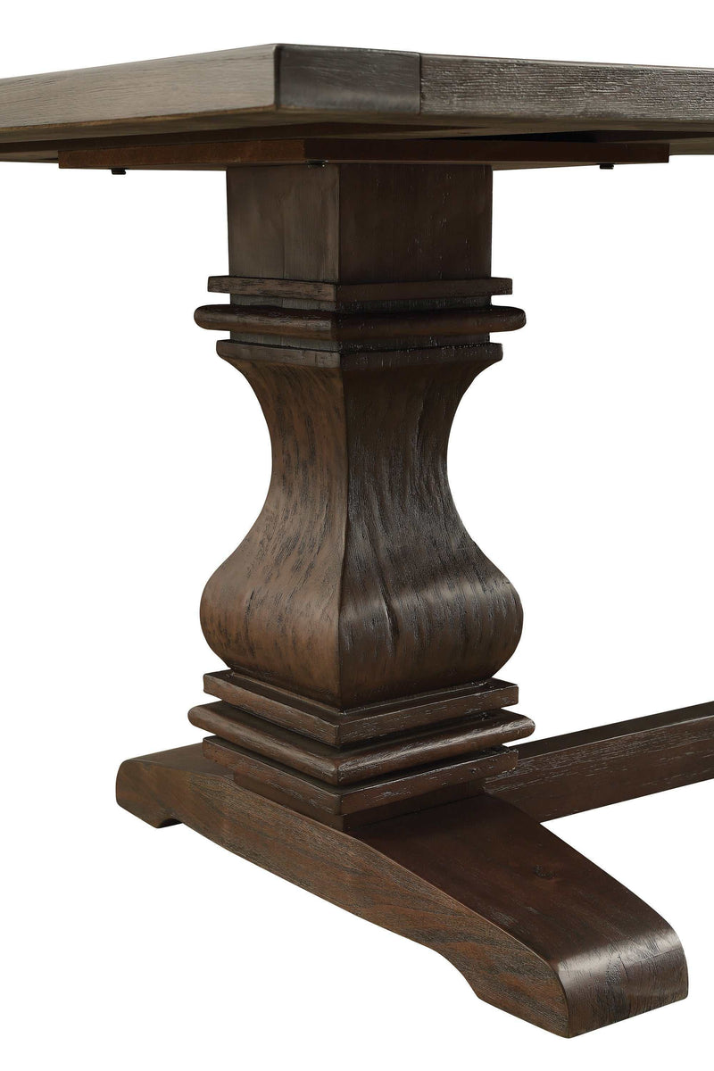 Parkins Rustic Espresso Dining Table - Ornate Home