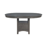 Lavon Medium Grey Dining Table w/ Storage - Ornate Home