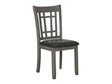 Lavon Espresso & Medium Grey Side Chairs (Set Of 2) - Ornate Home