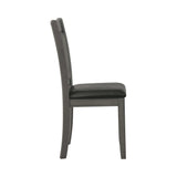 Lavon Espresso & Medium Grey Side Chairs (Set Of 2) - Ornate Home