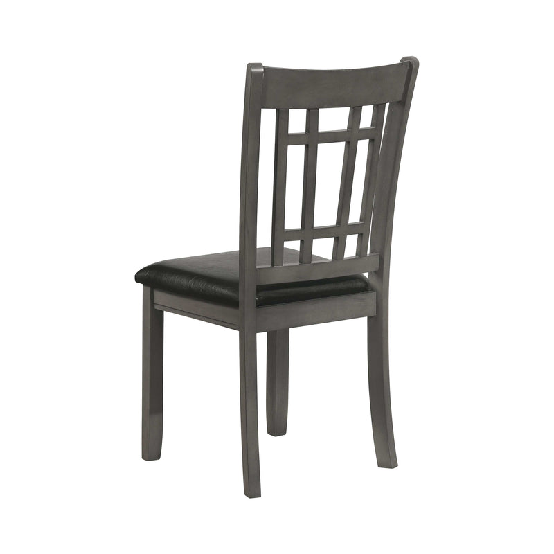 Lavon Espresso & Medium Grey Side Chairs (Set Of 2) - Ornate Home
