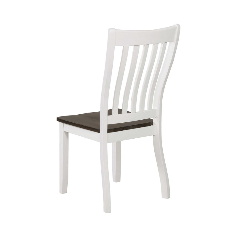 Kingman Espresso & White Dining Chairs (Set Of 2) - Ornate Home