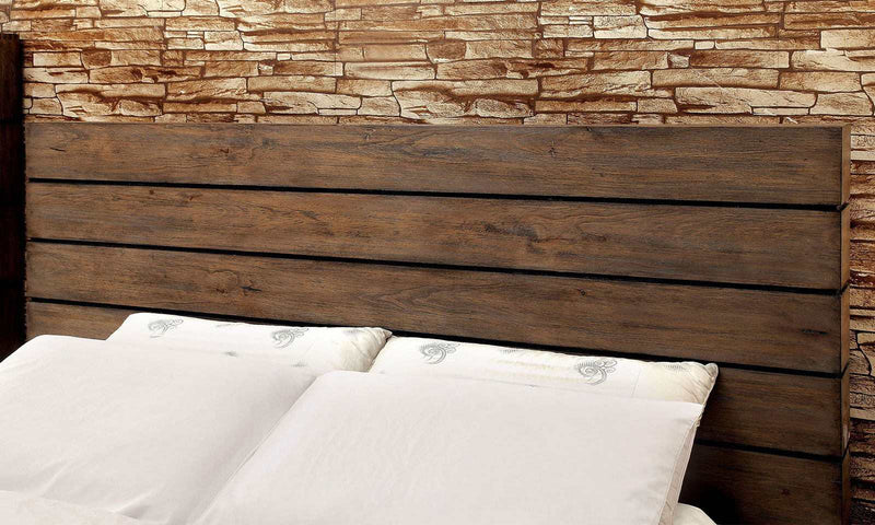 Coimbra Rustic Natural Eastern King Bed - Ornate Home