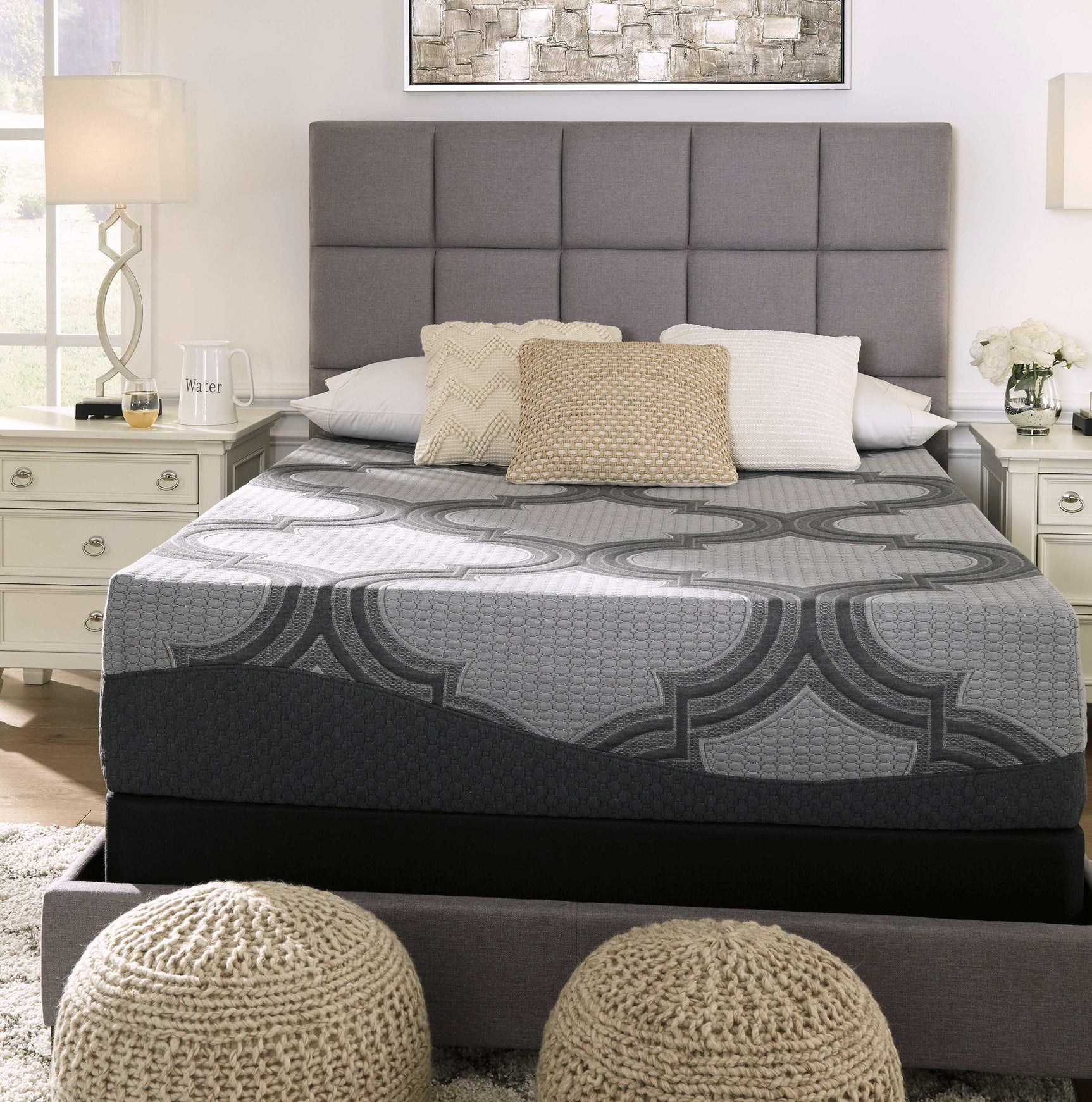 1100 Series Gray Twin Firm Mattress - Ornate Home