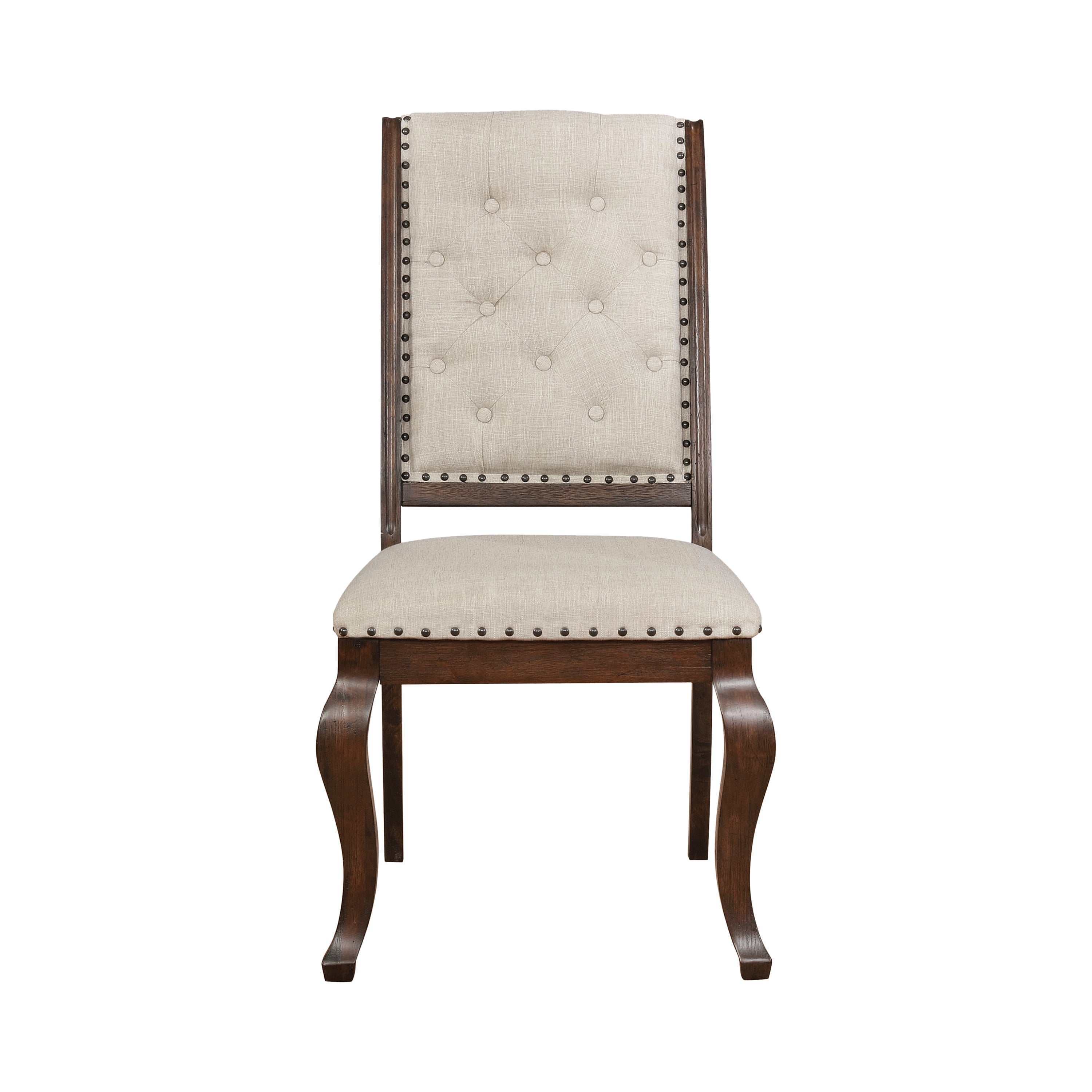 Brockway Cream & Antique Java Side Chair (Set of 2) - Ornate Home