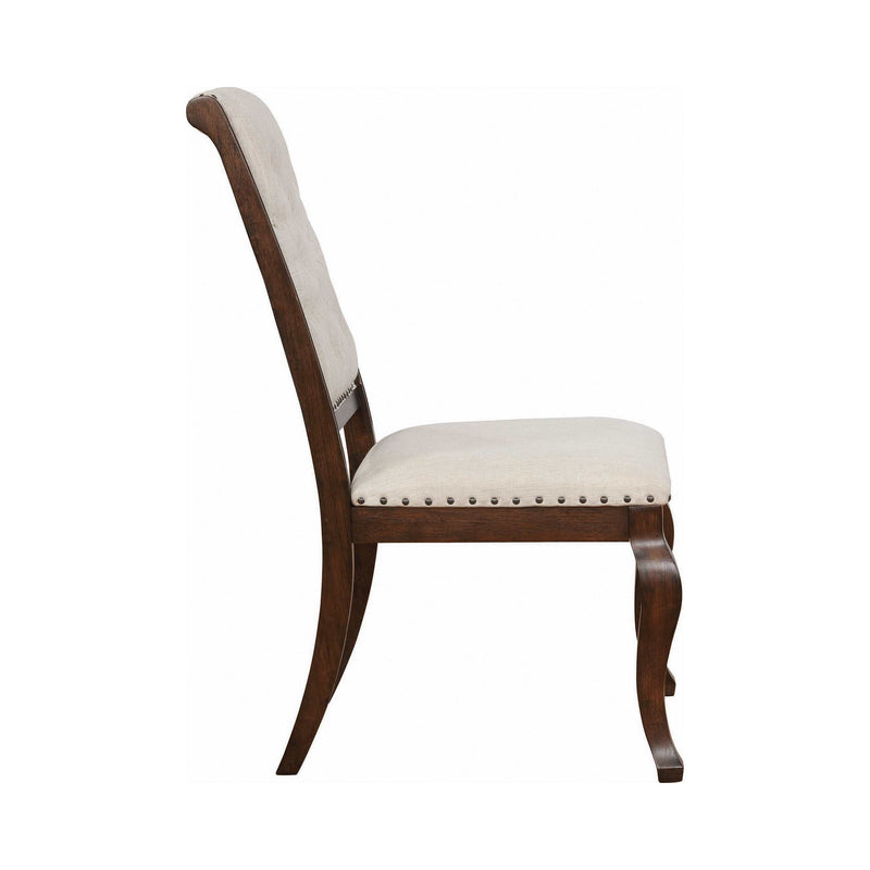 Brockway Cream & Antique Java Side Chair (Set of 2) - Ornate Home