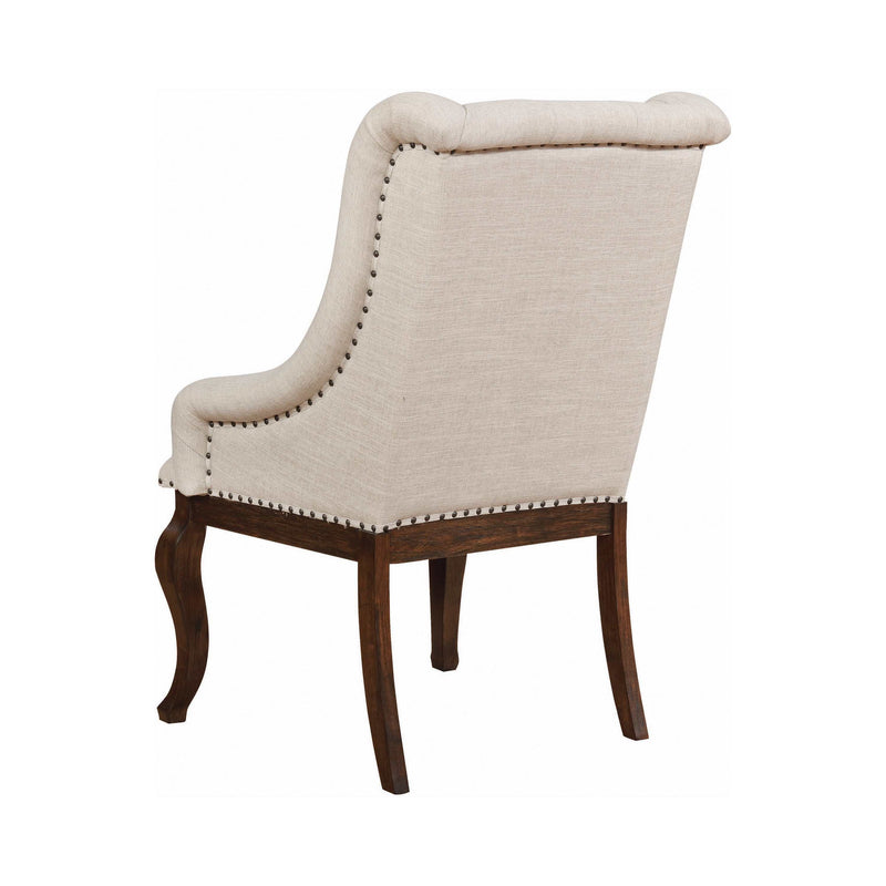 Brockway Cream & Antique Java Armchair (Set of 2) - Ornate Home