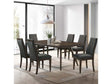 Wes Grey & Dark Walnut 5pc Rectangular Dining Room Set - Ornate Home