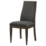 Wes Grey & Dark Walnut Side Chair (Set of 2) - Ornate Home