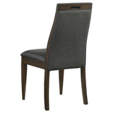 Wes Grey & Dark Walnut Side Chair (Set of 2) - Ornate Home