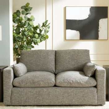 Dramatic Granite Fabric Living Room Set / 2pc - Ornate Home