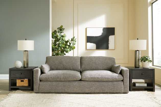 Dramatic Granite Fabric Sofa - Ornate Home