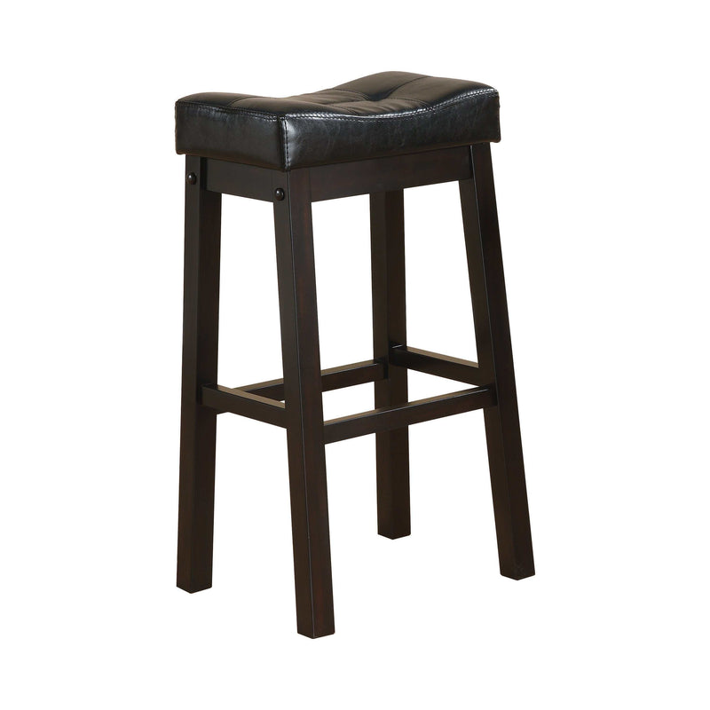 Donald Black And Cappuccino Bar Stools (Set Of 2) - Ornate Home