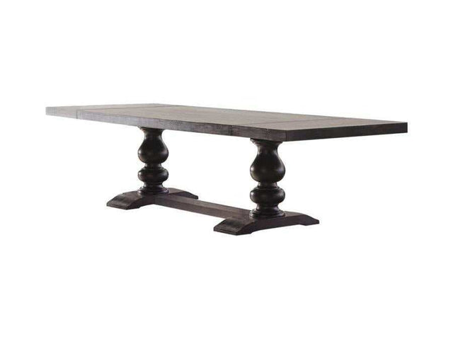 Phelps Antique Noir Traditional Dining Table - Ornate Home