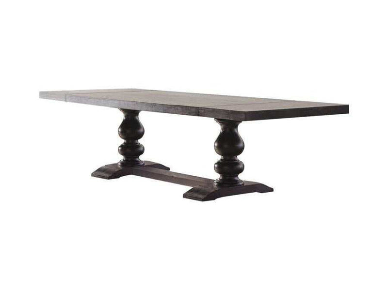 Phelps Antique Noir Traditional Dining Table - Ornate Home