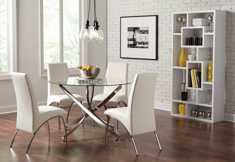 Beckham - White & Chrome - Side Chairs (Set Of 2) - Ornate Home