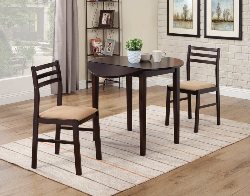 Kays Cappuccino 3pc Dining Set - Ornate Home