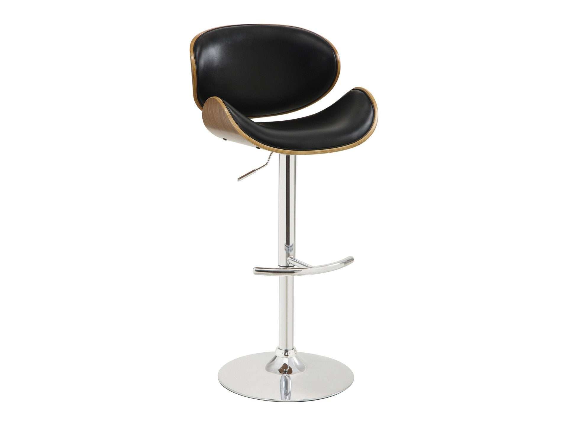 Pooja Chrome Bar Stool - Ornate Home