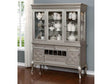 Amina Champagne Curio/Hutch Buffet - Ornate Home