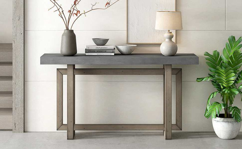 Estero Console Table Gray - Ornate Home