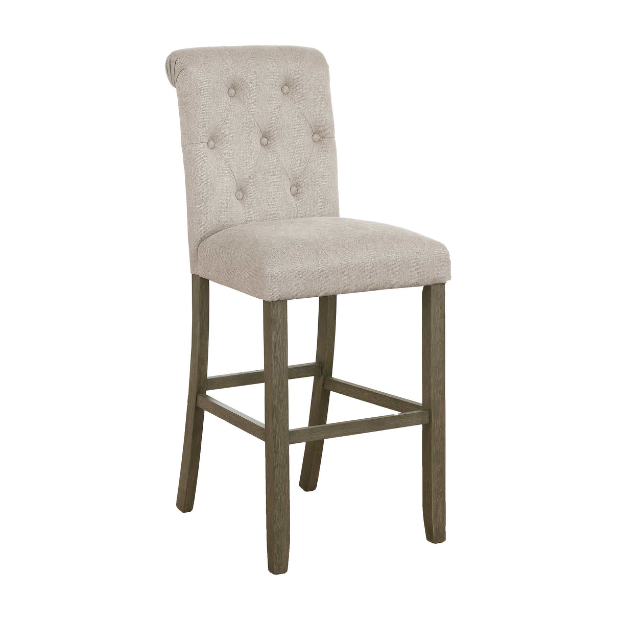 Balboa Beige & Rustic Brown Bar Stools (Set of 2) - Ornate Home