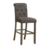 Balboa Grey And Rustic Brown Bar Stools (Set of 2) - Ornate Home